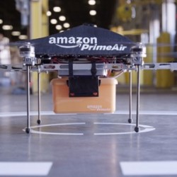 Mẫu drone giao hàng của Amazon.